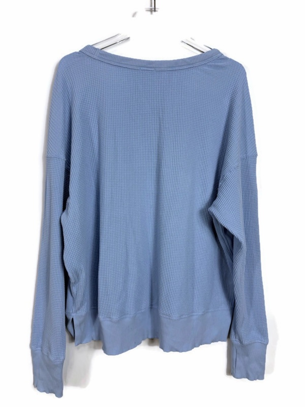 OFFLINE By Aerie Wow! Waffle T-Shirt Relaxed Oversized Blue Size Medium - Picture 8 of 11